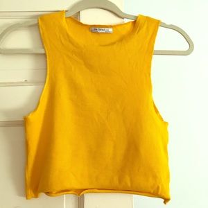Zara raw cut tank top